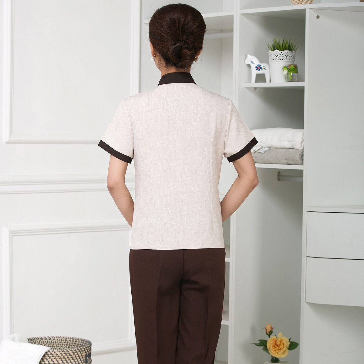 酒店工作服夏裝女保潔服