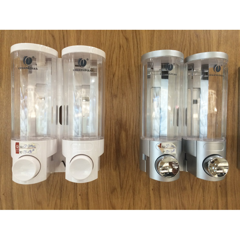 雙頭手動(dòng)塑料皂液器