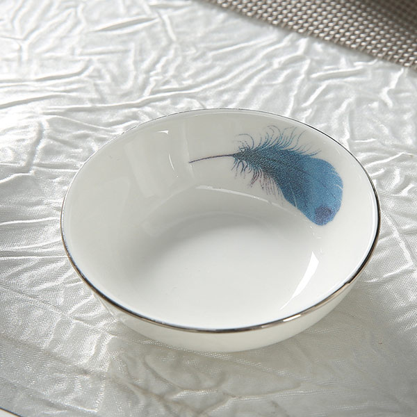 藍(lán)羽骨瓷擺臺(tái)餐具