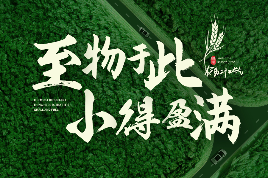 今日小滿，小有所得，將滿未滿，歲月可期
