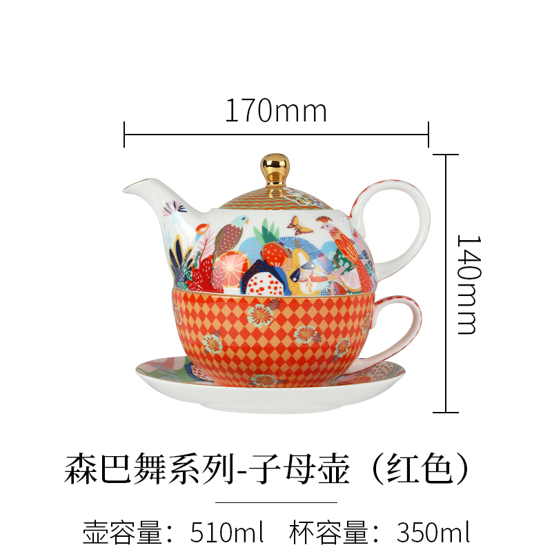 桑巴系列單人壺（橙色）